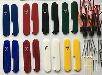 #ad SWISS ARMY KNIFE VICTORINOX 91mm SCALES HANDLES PLUS ACCESSORIES PARTS