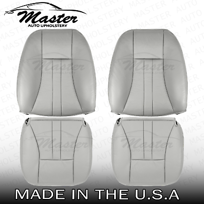 #ad Fits Chrysler Town amp; Country 2004 2007 Driver Passenger Gray Vinyl Seat Covers