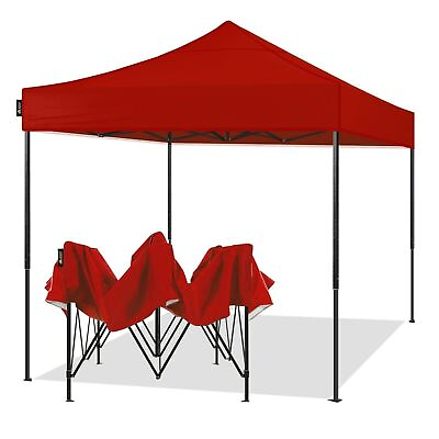 #ad AMERICAN PHOENIX 10x10 Pop Up Outdoor Canopy Tent Black Frame
