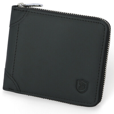 #ad Quick Access Slots Slim Leather Bifold Design Wallet US Premium RFID Blocking