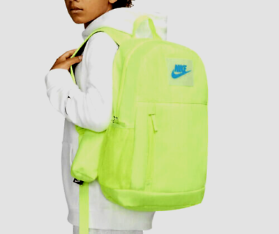 #ad Nike Kids’ Elemental Volt Black Blue Backpack Pencil Pouch DV3052 702 NWT