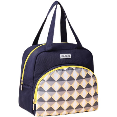 #ad Adults Men Women Lunch Bags Box Picnic Portable Retro Insulated Handbag