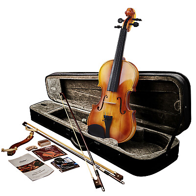 #ad 🎻 Eastar 4 4 Full Size Fiddle Acoustic Violin With Hard Case Shoulder Rest Bow