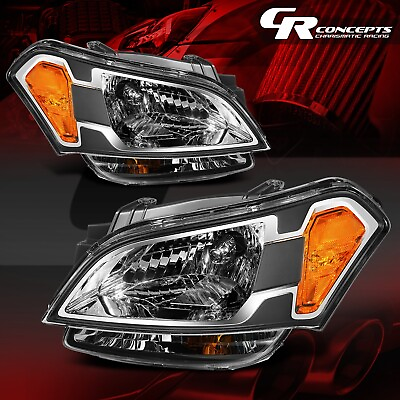 #ad Pair of OE Style Black Housing Amber Corner Headlights Lamp for 2010 2011 Soul