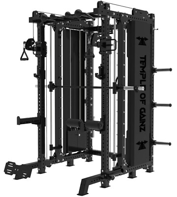 #ad Heavy Duty All in One Power Rack Functional Trainer Smith Machine FREE SHIPPING