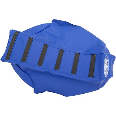 #ad SDG Components 6 Ribbed Seat Cover Blue Black YZ 450 95945KBB