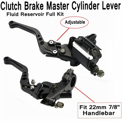 #ad 7 8#x27;#x27; CNC Motorcycle Brake Clutch Master Cylinder Reservoir Lever Universal