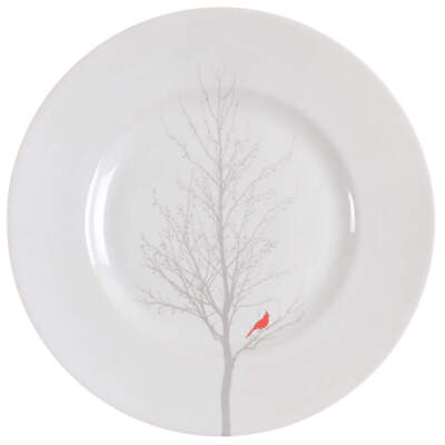 #ad 222 Fifth Winter Cardinal Salad Plate 9959443
