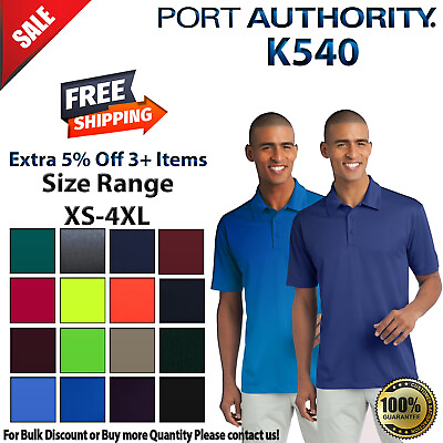#ad Port Authority K540 Mens Short Sleeve Dri Fit Silk Touch Performance Polo Shirt