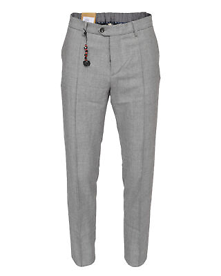 #ad NWT MARCO PESCAROLO Bros PANTS grey wool cashmere trousers luxury Napoli 48