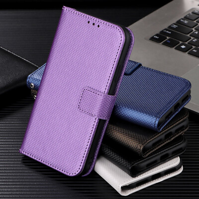 #ad For ATamp;T Fusion 5G Shockproof Classic Flip Leather Cover Wallet Stand Soft Case