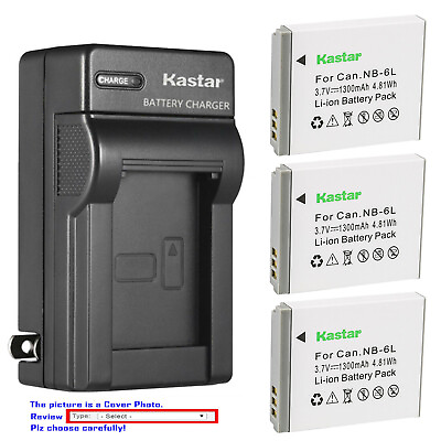 #ad Kastar Battery Wall Charger for Canon NB 6L NB6LH CB2LY Canon PowerShot SX530 HS