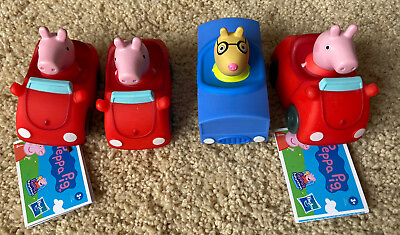 #ad Peppa Pig Peppa#x27;s Adventures Little Buggy Vehicles Toys Lot Of 4 NEW