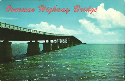 #ad Overseas Highway Bridge To Key West Florida Postcard