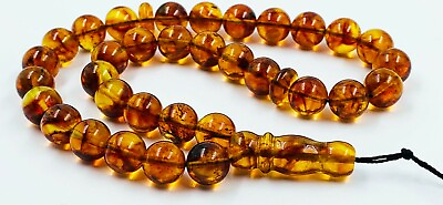 #ad Amber Prayer Genuine Amber Tasbih Amber prayer rosary pressed