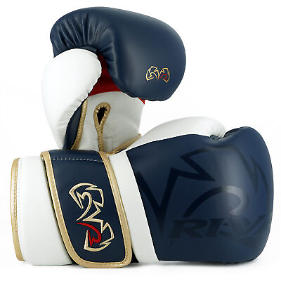#ad Rival Boxing RS80V Impulse Hook and Loop Sparring Gloves Navy
