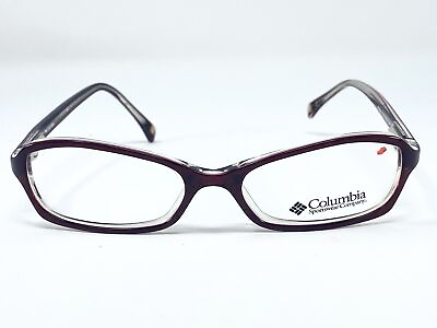 #ad New COLUMBIA Medina 402 Plum Red Clear Womens Eyeglasses Frame 51 16 135