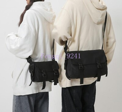 #ad Outdoor Black Messenger Bag Travel Sport Waterproof Fashion Multiple Pockets Bag