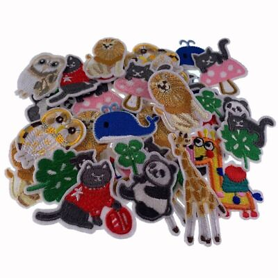 #ad Iron on Animal Patch Applique Embroidered Cloth Patches Sewing Craft Supplies 5p