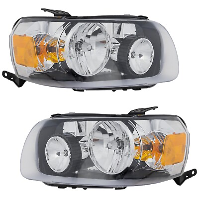 #ad Set of 2 Headlights Driving Head lights Headlamps Driver amp; Passenger Side Pair