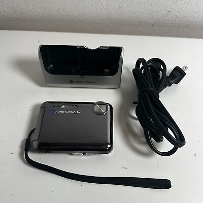 #ad Konica Minolta DiMAGE X1 Digital Camera with P 1 Charger Dock amp; Cord For Parts