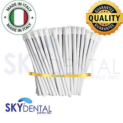 #ad up to 4500 Dental Saliva Ejectors Suction Ejector White white tips Made in Italy