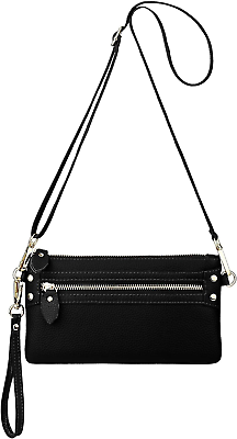 #ad Leather Wristlet Clutch Wallet Purse Envelope Style Crossbody Bags for Women Mot