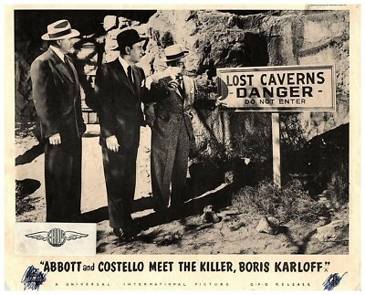 #ad Abbott amp; Costello Meet the Killer Boris Karloff Original British Lobby Card