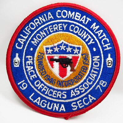 #ad Monterey County Peace Officers Association California Combat Match Vintage