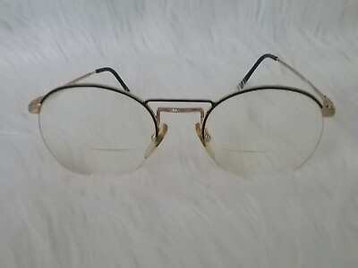 #ad Cerruti 1881 mod 069 54 19 140 Gold Oval Glasses Frames Eyeglasses
