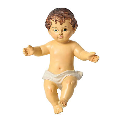 #ad Mini Baby Jesus Figurine Resin Christian Infant Jesus Statue Nativity Christmas
