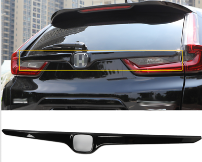 #ad For Honda CR V CRV Rear Trunk Lid Upper Decor Strip Cover Black Trim 2017 2022