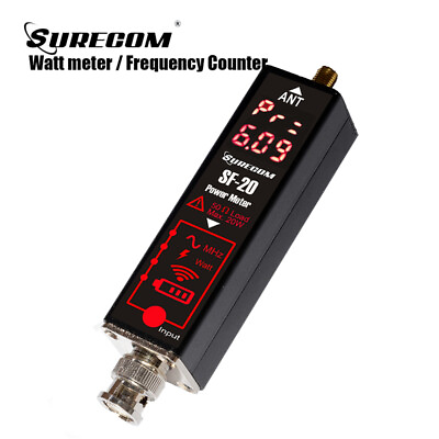 #ad Surecom SF20 Handheld Frequency Tester Counter 20W Max RF100 525MHz Power Meter