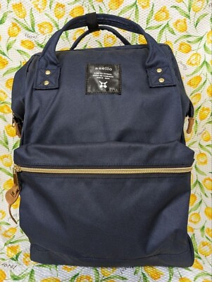 #ad anello backpack CROSS BOTTLE navy Regular size from Japan Used