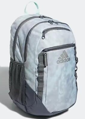 #ad ADIDAS EXCEL 6 19quot; LARGE DURABL Backpack School 15quot; Laptop Bag BLUE ONIX $65 NWT
