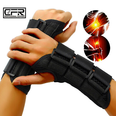 #ad Wrist Support Brace Night Sleep Carpal Tunnel Arthritis Hand Finger Gloves OBS