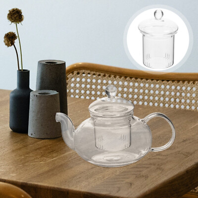 #ad 1 Set loose tea steeper glass teapot filter Clear Tea Strainer Tea