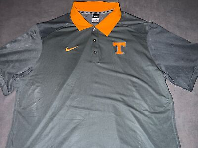 #ad EUC Mens Nike Golf Shirt Tennessee Volunteers Gray Size XL