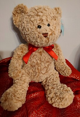 #ad New Soft Plush Teddy Bear Stuffed Animal 20quot; Red Bow
