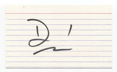 #ad David Caruso Signed 3x5 Index Card Autographed Vintage Signature CSI
