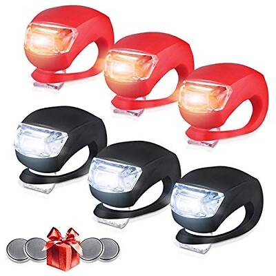 #ad SALE 12 Pieces Cycling LED Bicycle Lights Bike Emergency Front Rear Night Lam