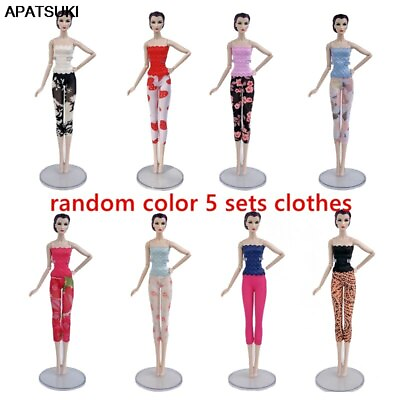 #ad 5sets lot Fashion Doll Clothes For 11.5quot; Doll Lace Top amp; Shorts Legging Outfits