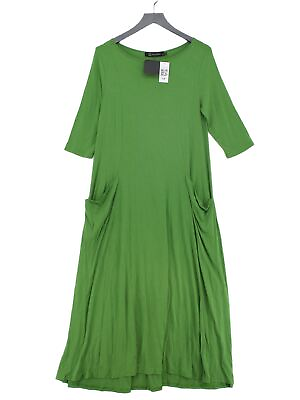 #ad Join Clothes Women#x27;s Midi Dress L Green Viscose with Elastane A Line