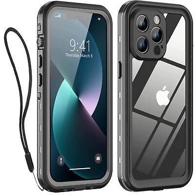 #ad For iPhone 13 Pro Max 13 Waterproof Case Cover Shockproof w Screen Protector