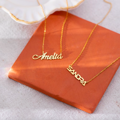 #ad Custom Name Necklace 925 Silver Name Necklace For Women Custom Jewelry