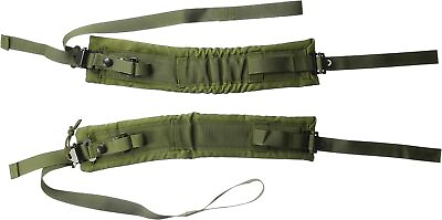 #ad Army Style ALICE Pack Frame LC2 Green Shoulder Straps Right amp; Left LC 2 LC II QR