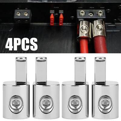 #ad 4x Amp Input Reducer 1 0 Gauge to 4 Gauge Wire Reducer Power Ground Input reduce