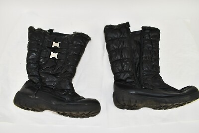 #ad #ad Totes Womens Black Winter Snow Boots Size 9