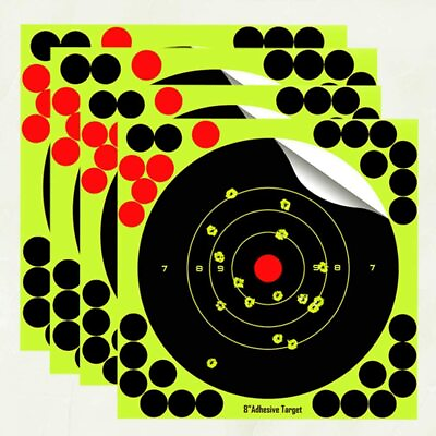 #ad 50 Pack 8quot;x8quot; Shooting Targets Splatter Gun Rifle Reactive Practice Paper Target