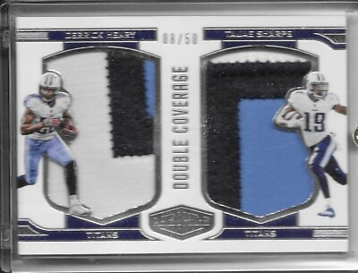 #ad 2016 Plates and Patches Double Coverage Rookie Patch Derrick Henry Sharpe 50